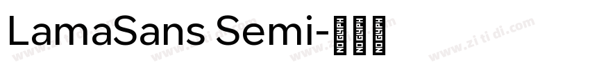 LamaSans Semi字体转换